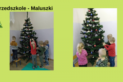 Rozpoczeliśmy przygotowania do Świąt Bożego Narodzenia. Pierwsze zadanie wszystkie klasy wykonały wzorowo. Choinki ubrane !!!